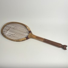 Antique Wooden Fishtail Tennis