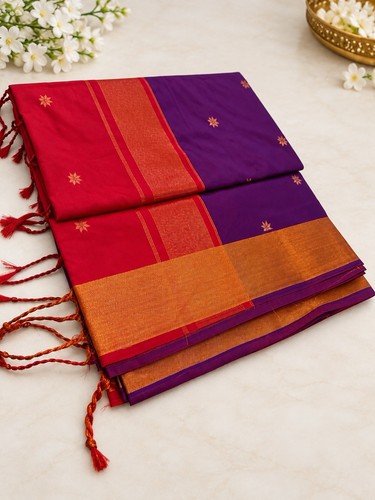 Aarani soft silk saree - saree, purple