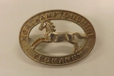 MILITARY BADGE THE NORTHAMPTONSHIRE YEOMANRY 4.75CMS BY 3.5CMS (1177)