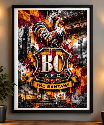 Bradford city afc crest - 3d,