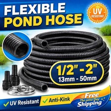 Black flexible pond hose - black,