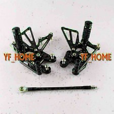 Rearsets Foot pegs For Suzuki GSXR1000 K7 2007 2008 Black Motorcycle