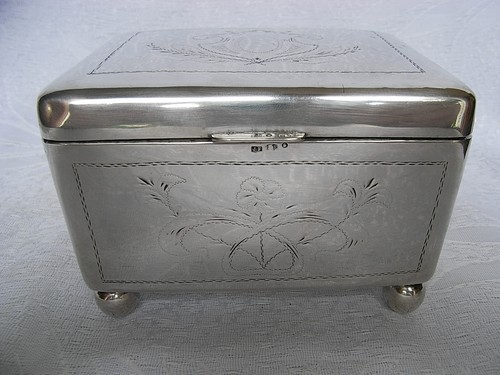 Silver sugar bowl 800 - silver, poland