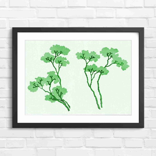 Minimalist peach trees - minimalist,