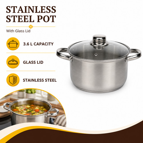 Stainless steel stockpot with - stockpot,