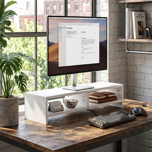 Computer desktop monitor stand - desktop,