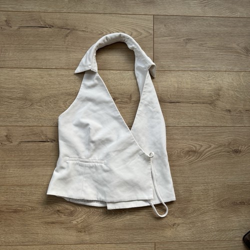 Primark white waistcoat - white,