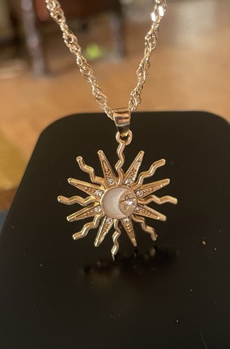 Golden sun moon star - golden, “sun/moon/star”