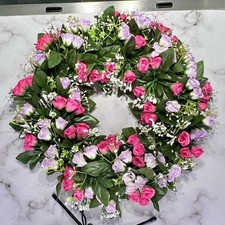 30cm Artificial Flower Wreath