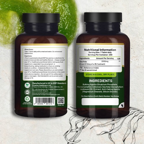Sea kelp 2000mg 200 vegan - sea,