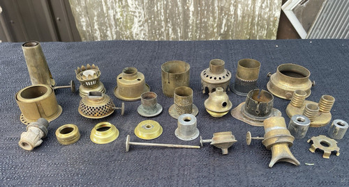 Lot assorted antique kerosene - lot,