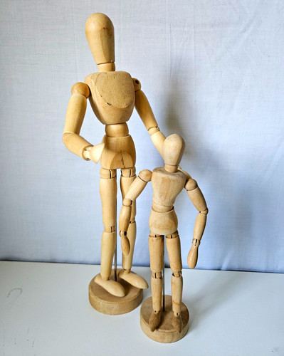 Wooden poseable artist - 2x,