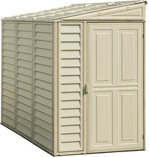 4x8ft Vinyl Garden Shed Metal