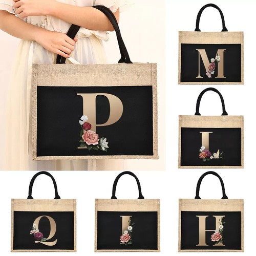 Printed canvas jute - uk, tote