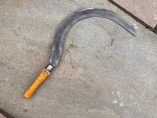 Vintage Sickle / Scythe 23” Sorby Hutton Sheffield  Gardening Tools Heavy Duty