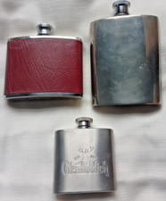 3 nice vintage hip flasks -