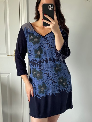 White stuff navy - white, floral