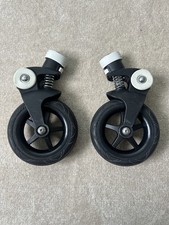 Bugaboo Bee 5 Front Wheels Pair (With Black Caps). Compatible with plus and 3.