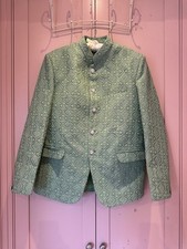 Asian Indian wedding party men's jacket colour light green