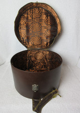 Vintage brown faux - brown, hat