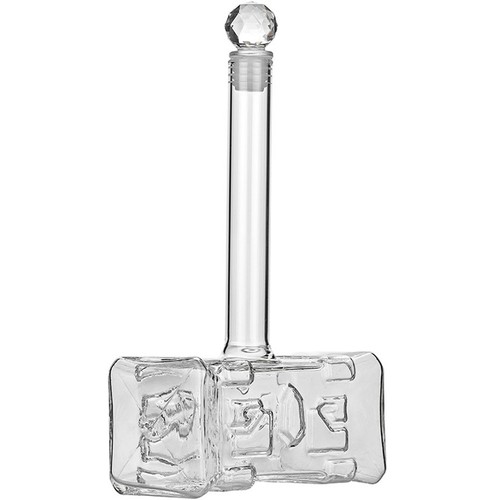 Clear glass wine decanter - decanter,