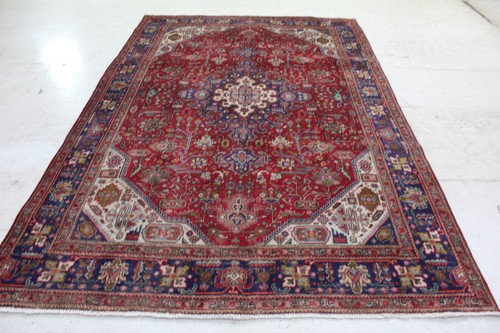 Handmade wool rug red - rug,