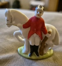 Vintage Bisque Horse & Rider