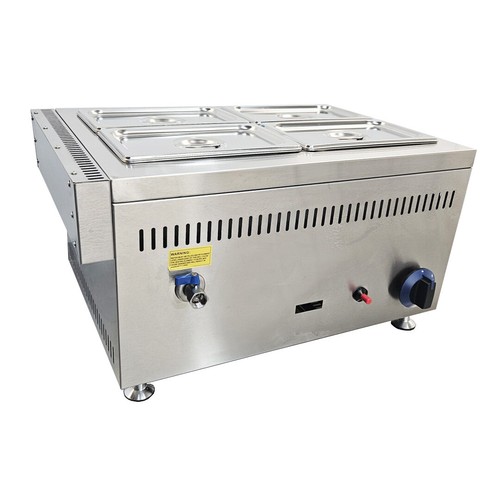 Gas bain marie pot catering - gas, 4