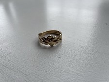 GOLD PUZZLE RING Vintage 1960