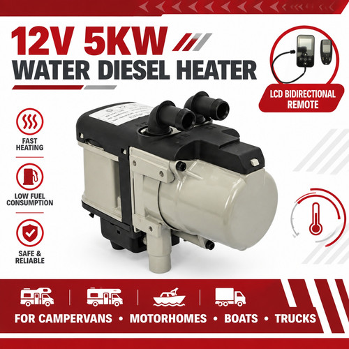 12v 5kw water diesel heater - water,