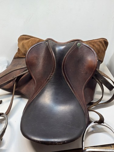 Vintage brown leather english - vintage,
