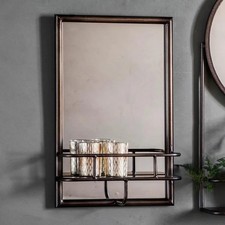 RECTANGLE WALL MIRROR BLACK