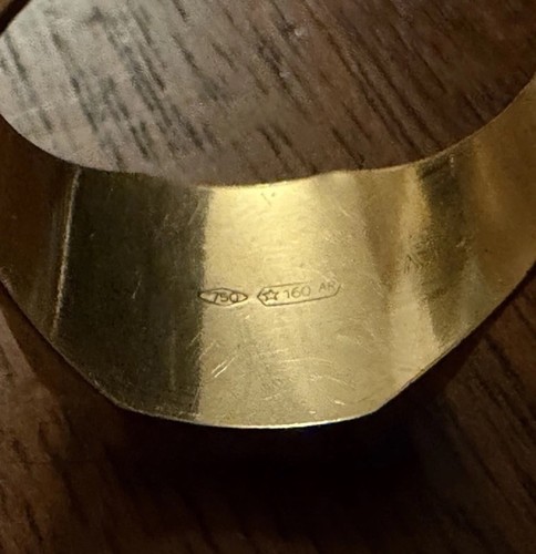 Xrf tested 18ct solid - as,
