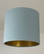 Lampshade Duck Egg Blue Velvet