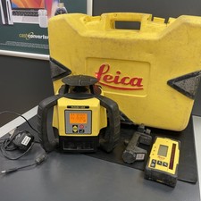 LEICA Rugby 680 Case RE160 Li-ion Rotating laser With Rod Eye Digital Receiver