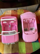 Barbie Beach Cruiser Pink Jeep with Wrangler Goodyear Tyres (+ car for spares) 