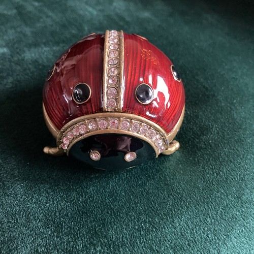 Ladybird ladybug trinket - ladybug, box