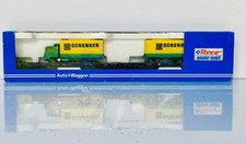 ROCO 1902 - Huckepack-Wippenwagen DB Saads 704 + VOLVO FL10 SCHENKER Truck - HO