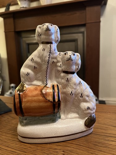 Vintage staffordshire spaniels - vintage,