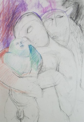Original pencil drawing - pencil,