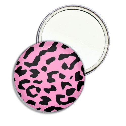 Pink leopard print round - pink,