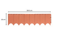 Garden Fencing Border 5.9m / 19.3 Feet Long Solid Sturdy Edging Flower Lawn