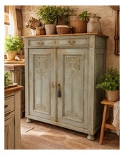 Rustic French Art Nouveau Pine