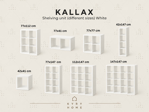 Ikea kallax white shelving - ikea,