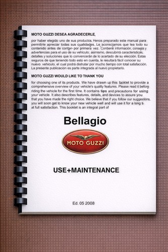 Moto guzzi bellagio owners - bellagio,
