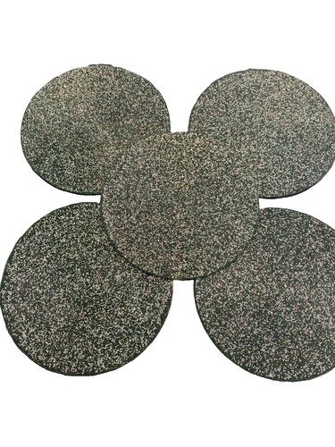 Round glass beaded placemats - round,