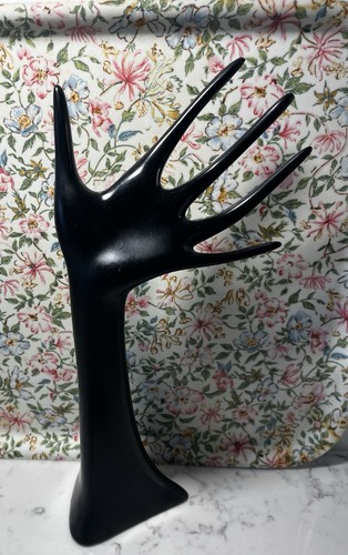 Vintage wooden black hand - vintage,
