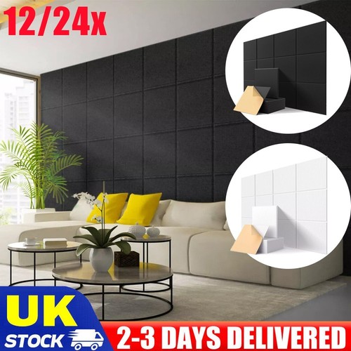 12x acoustic wall panel tiles - 12x,