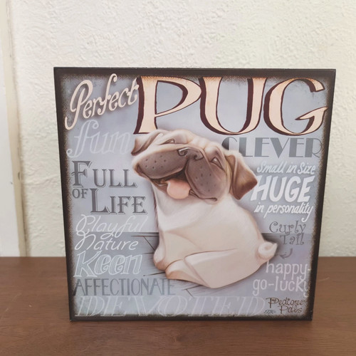 Pedigree pals pug dog - pals, wall