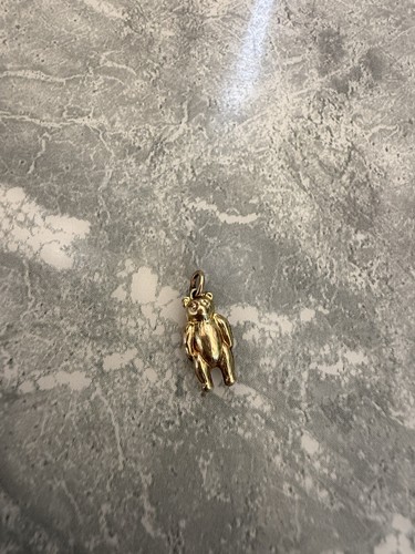 9ct gold teddy bear charm - teddy,